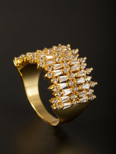 GODKI Luxury Women Wedding Dubai Model No 1000002944 Mother's Initial White Ring with Zircon