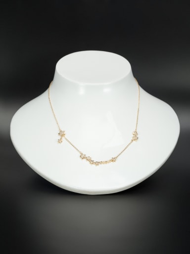 Gold Plated Star Zircon Necklace