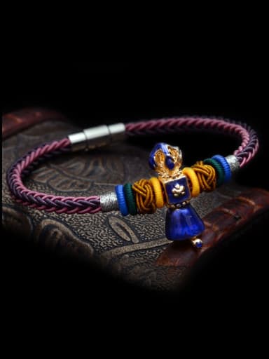 Personalized Chinlon Multicolor Handmade  Bracelet