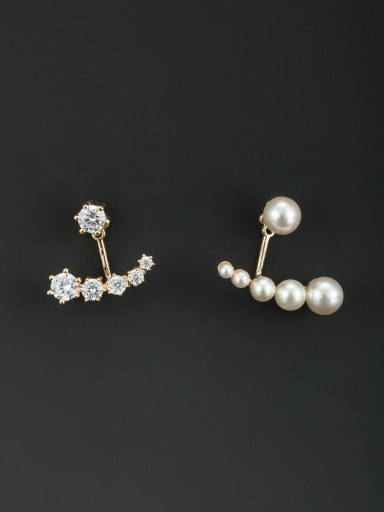 Gold Plated Personalized Pearl Drop drop Earring