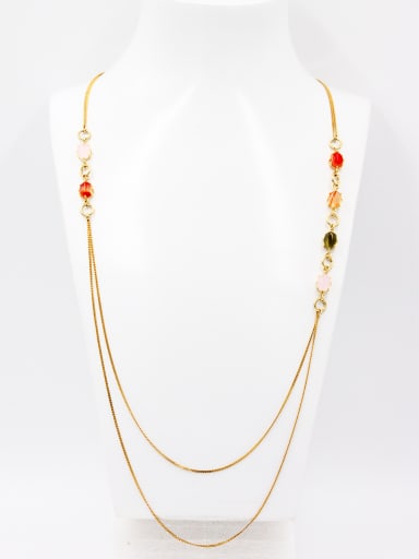 New design Gold Plated chain Carnelian Chain in Multi-Color color