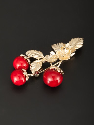 Blacksmith Made Gold Plated Beads Flower Lapel Pins & Brooche