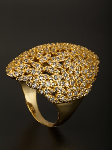 GODKI Luxury Women Wedding Dubai Model No 1000002941 Fashion Gold Plated Copper Ring