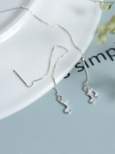 Mother's Initial Silver Drop drop Earring with Personalized