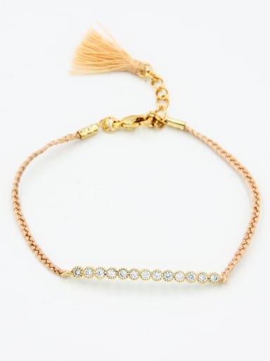 Model No B004413 A Gold Plated Stylish  Zircon Bracelet Of
