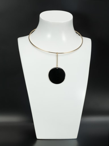 Custom Round Choker with Gold Plated