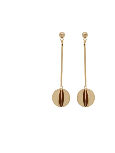 Model No 1000003944 Gold Drop drop Earring with Gold Plated Zinc Alloy