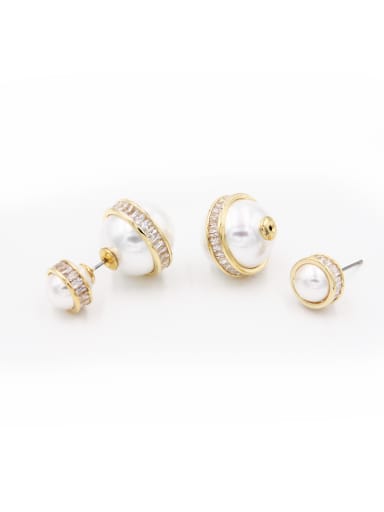 Fashion Gold Plated Round Studs stud Earring
