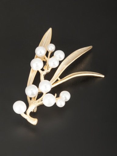 Custom White Lapel Pins & Brooche with Gold Plated