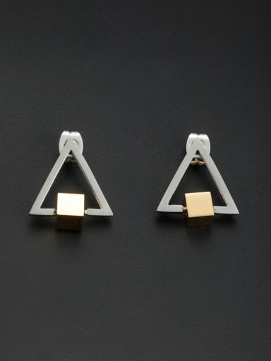 Blacksmith Made Stainless steel Square Drop drop Earring