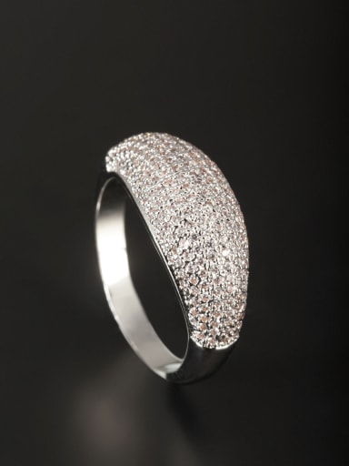 Model No A000357R-001 Fashion Platinum Plated Copper Ring 6#-9#