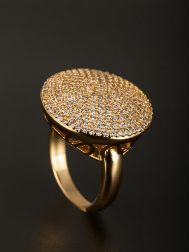 GODKI Luxury Women Wedding Dubai Model No 1000002953 Fashion Gold Plated Copper Ring