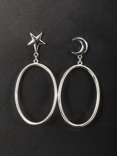 Star style with Platinum Plated Zinc Alloy Drop drop Earring
