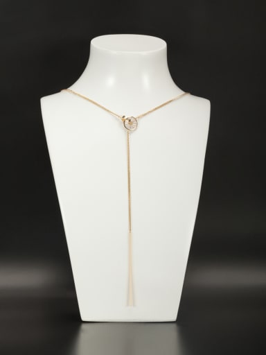 Fashion Gold Plated Copper chain Necklace