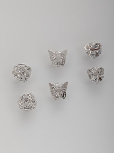 The new Platinum Plated Zircon Butterfly Combined Studs stud Earring