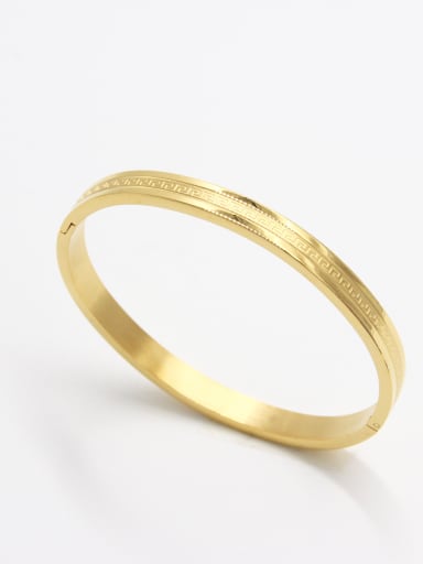 Stainless steel   Gold Bangle  59mmx50mm