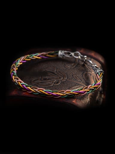 Multicolor Handmade Chinlon  Bracelet