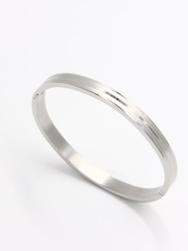 Mother's Initial White Bangle with  59mmx50mm