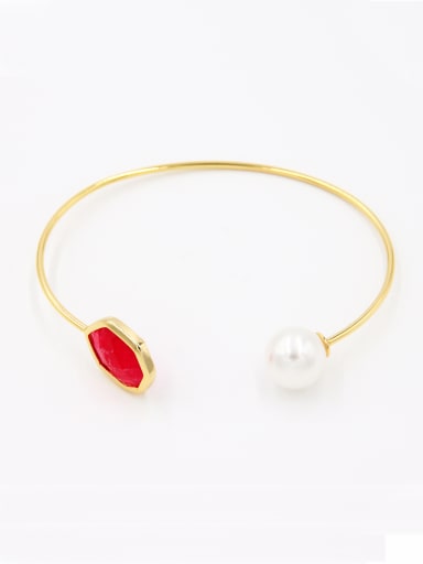 The new Gold Plated Carnelian Bangle with Multicolor