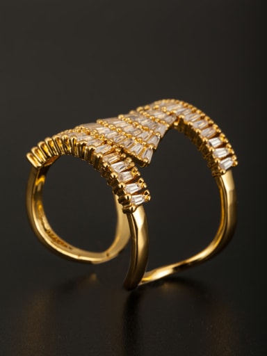 GODKI Luxury Women Wedding Dubai Model No SJ040180R-001 style with Gold Plated Copper Zircon Ring