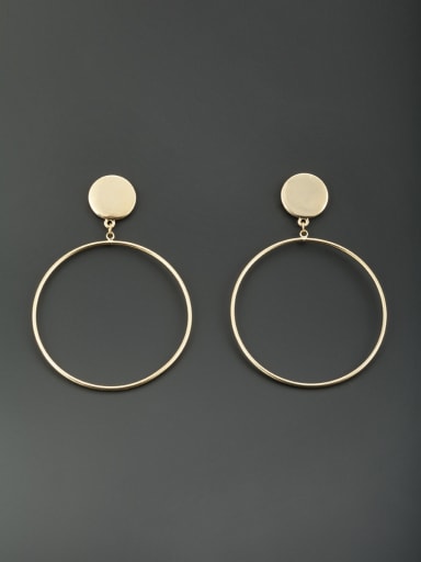 Gold Plated Round  Beautiful Drop drop Earring