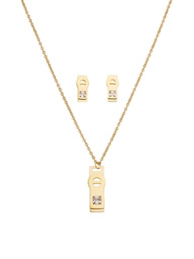 Fashion Gold Plated Stainless steel 2 Pieces Sets