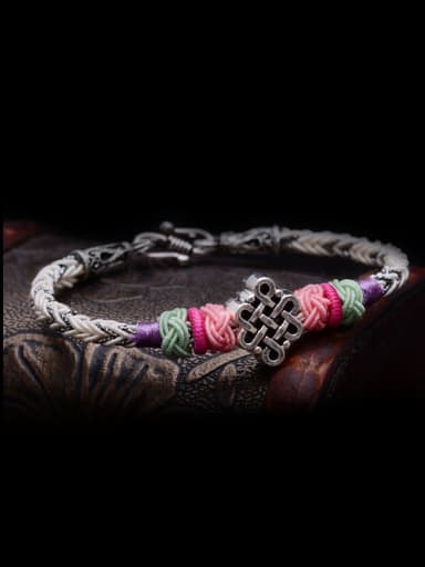 Handmade Personalized Chinlon Multi-Color  Bracelet