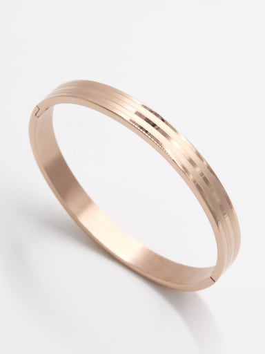 Rose  Bangle with Stainless steel  63MMX55MM