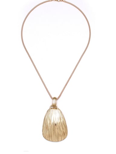 A Gold Plated Zinc Alloy Stylish  Necklac Of Statement