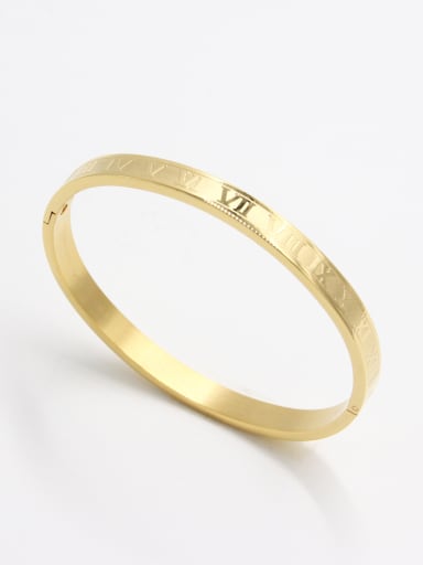 Gold  Youself ! Stainless steel   Bangle   59mmx50mm