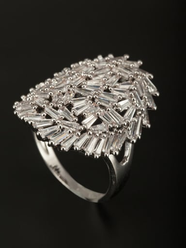 GODKI Luxury Women Wedding Dubai style with Platinum Plated Copper Zircon Ring