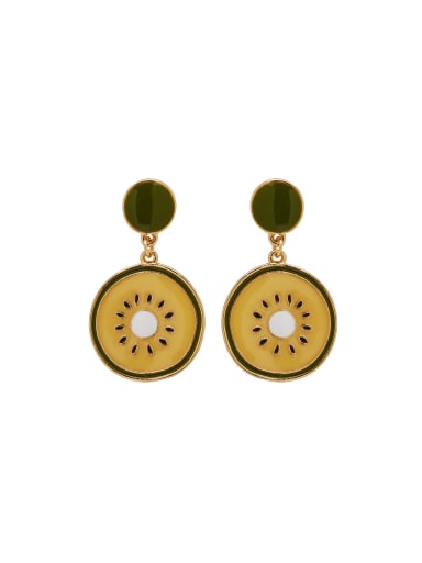 Multicolor Personalized Youself ! Gold Plated Zinc Alloy  Drop drop Earring