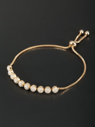 Model No FHA0023E-002 Fashion Gold Plated Round Bracelet