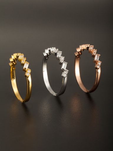 GODKI Luxury Women Wedding Dubai Blacksmith Made Copper Zircon Ring Combination of the ring