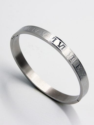 New design Stainless steel   Bangle in White color  63MMX55MM