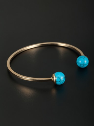 Mother's Initial Bangle with Round