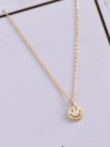 A Gold Plated 925 Silver Stylish  Necklac Of Face