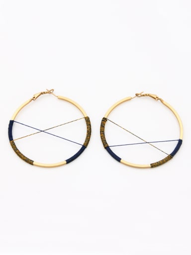 The new  Gold Plated  Round Hoop hoop Earring with Multicolor