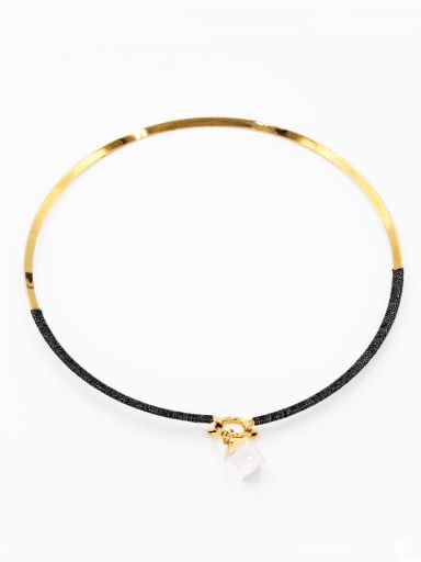 Personalized Gold Plated Multicolor Round Carnelian Choker