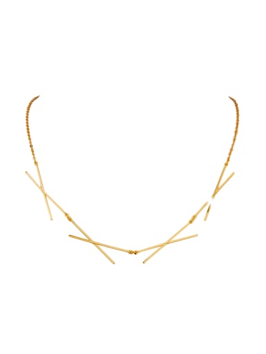 Gold Plated Copper Gold Beautiful Necklac