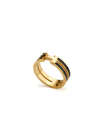Model No 1000003838 Gold color Gold Plated Stainless steel  Ring
