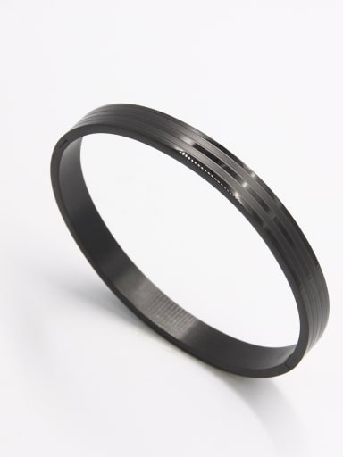 Mother's Initial Black Bangle with    63MMX55MM