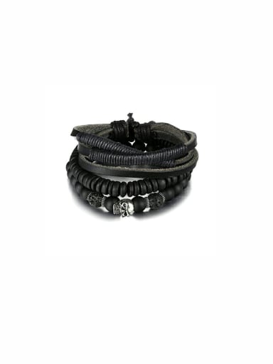 Model No 1000000642 Charm Black Beads Beautiful Bracelet