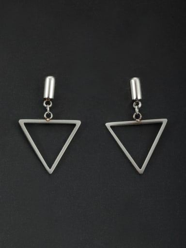 White Triangle Drop drop Earring with Stainless steel