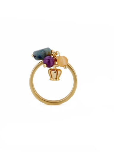 Fashion Gold Plated Copper Band Ring