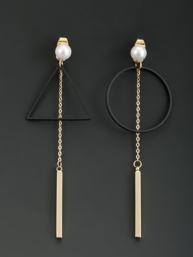 Gold Plated Round Pearl Drop drop Earring