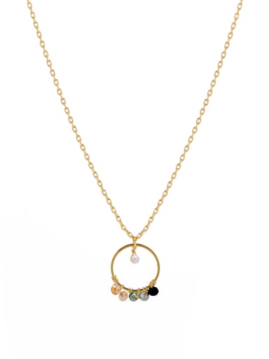 A Gold Plated Copper Stylish  necklace Of