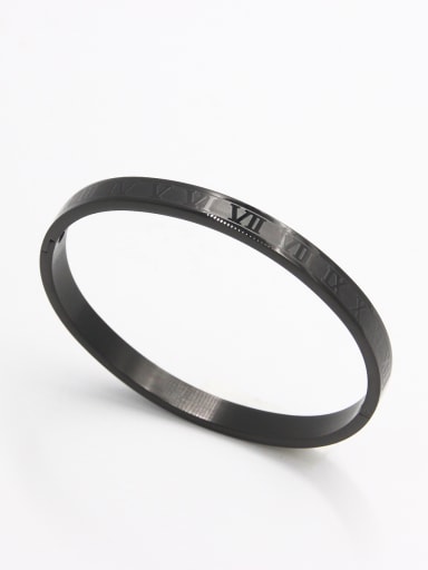 Black color Stainless steel   Bangle  59mmx50mm