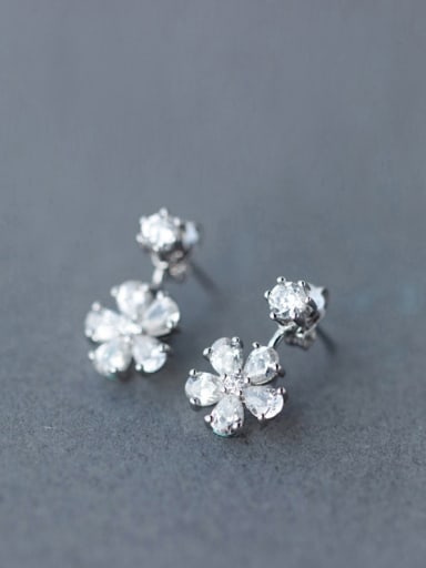 S925 Silver Sweet Cherry Diamond stud Earring