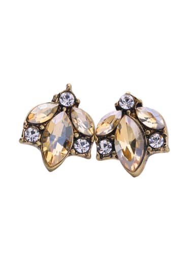 Shining Rhinestones Alloy stud Earring